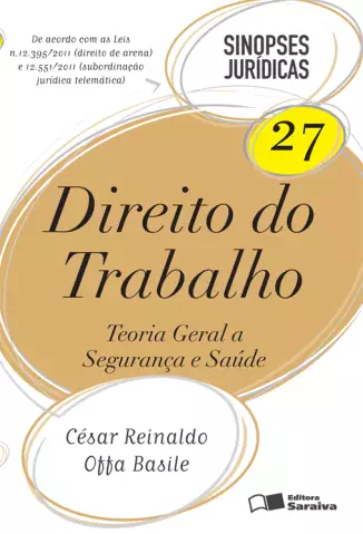 Direito do Trabalho Teoria Geral a Segurança e Saúde  Vol 27  -  César Reinaldo Ojja Basile