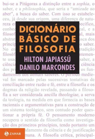 Dicionário Básico de Filosofia - Hilton Japiassú