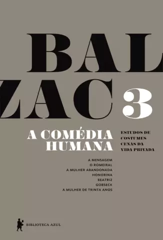 A Comédia Humana  Vol. 3  -  Honoré De Balzac