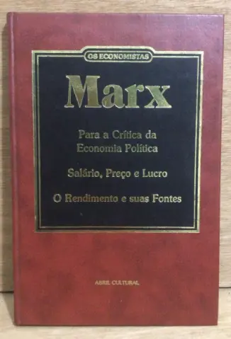 Os Economistas - Karl Marx