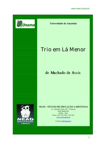Trio em Lá Menor - Machado de Assis
