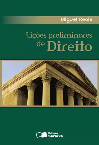 Lições Preliminares de Direito  -  Miguel Reale