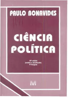 Ciência Política  -  Paulo Bonavides