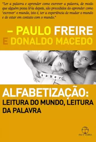Alfabetização: Leitura do Mundo, Leitura da Palavra  -  Paulo Freire